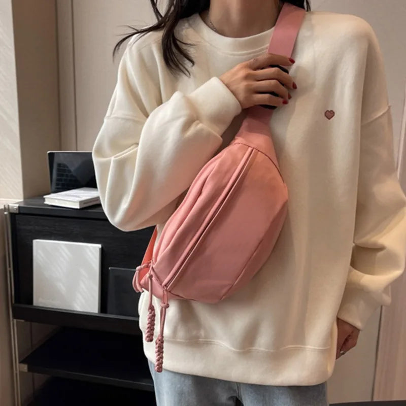 Canvas Leisure Portable Zipper Bag