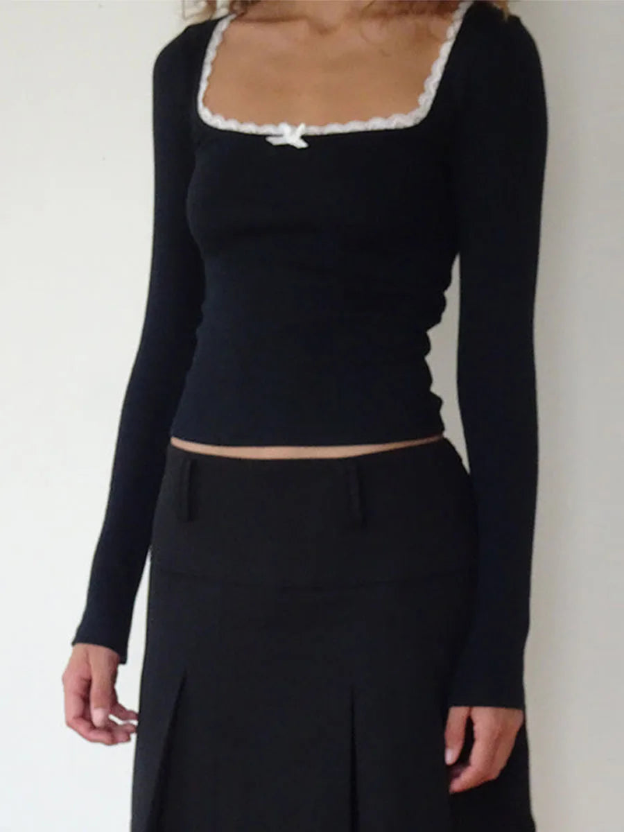 Autumn Bow Crop Top