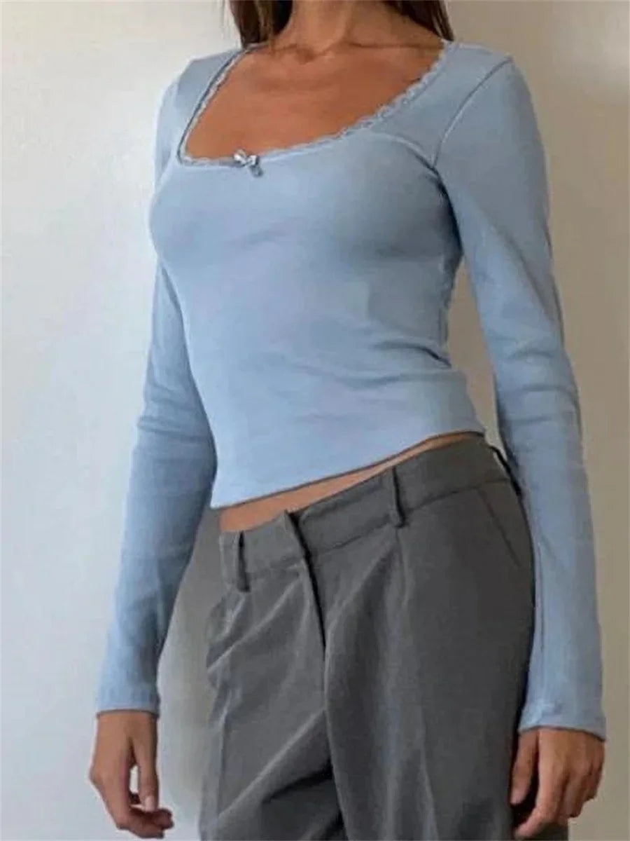 Autumn Bow Crop Top