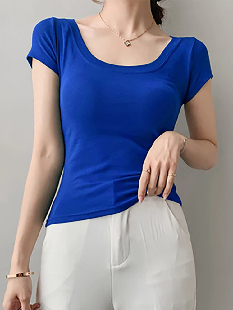 Cotton Basic T Shirt