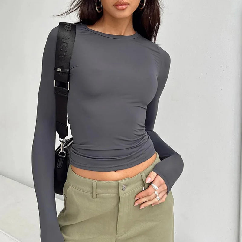 Slim Fit Pullovers Tees