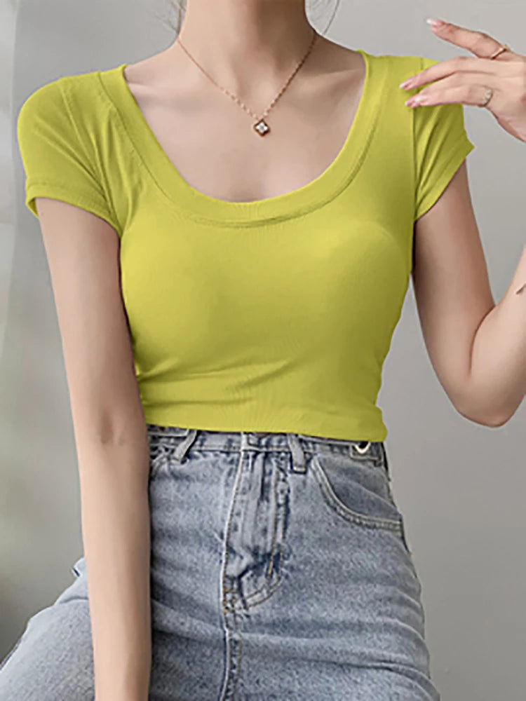 Cotton Basic T Shirt