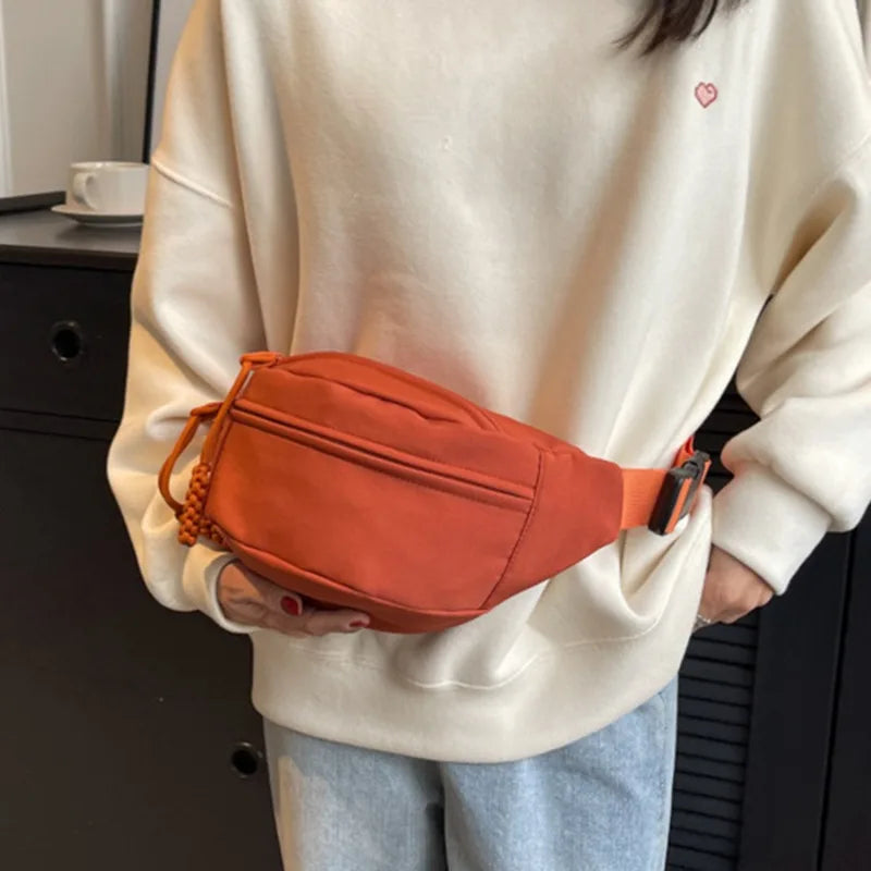 Canvas Leisure Portable Zipper Bag