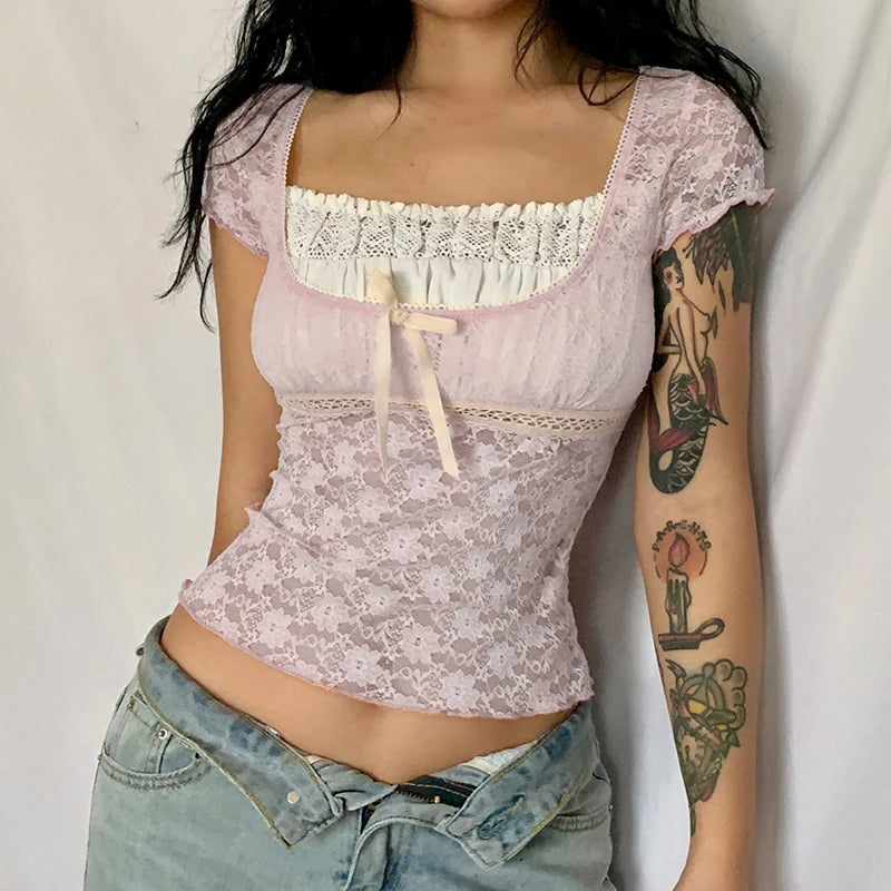 Kawaii Patchwork Women T-shirt