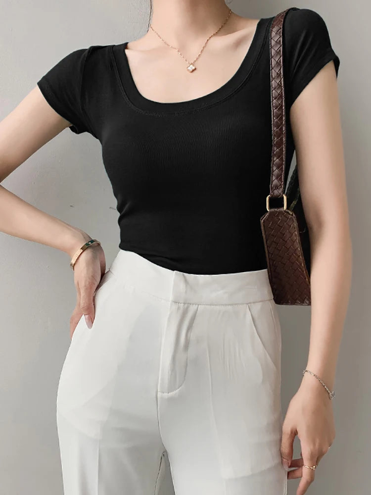 Cotton Basic T Shirt
