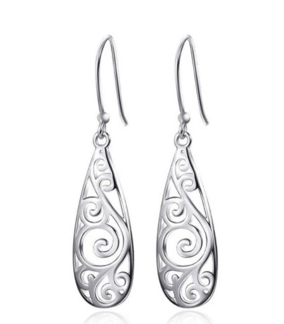White Stud Earrings