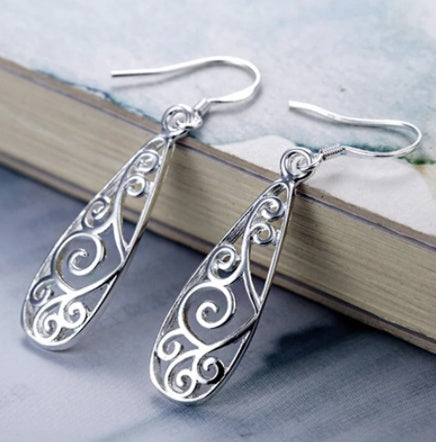 White Stud Earrings
