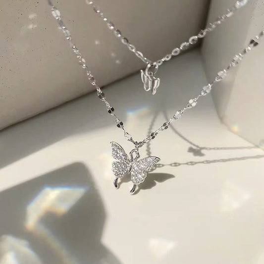 Double Butterfly Necklace