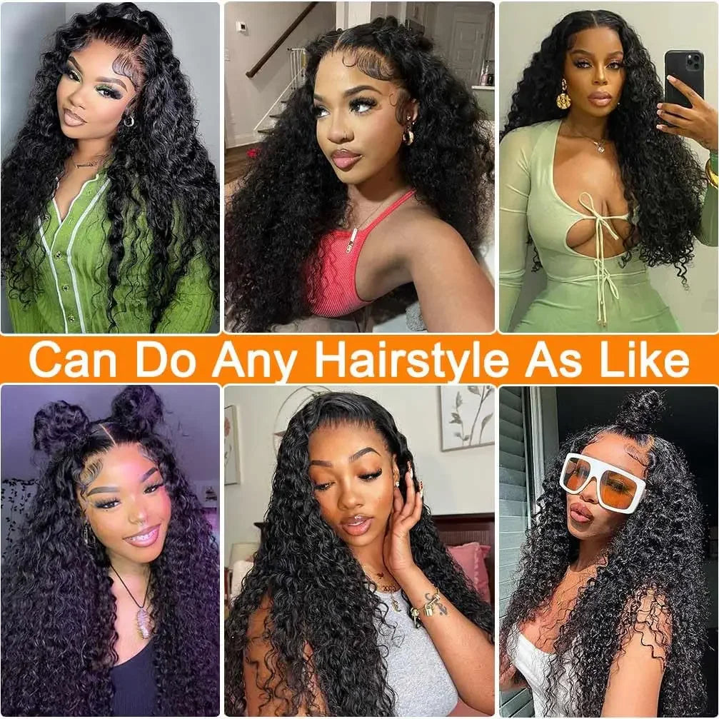 13X4 Lace Front Wig Water Wave Human Hair