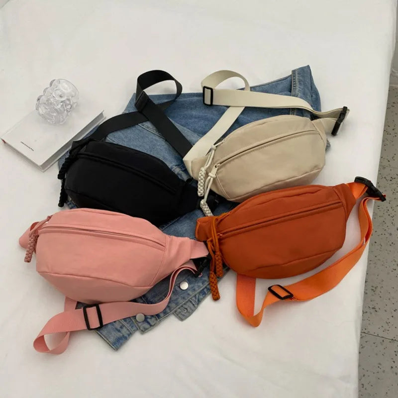Canvas Leisure Portable Zipper Bag
