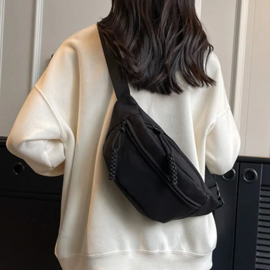 Canvas Leisure Portable Zipper Bag
