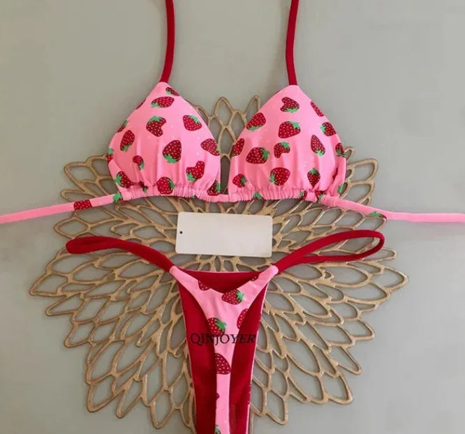 Split Print Swimwear