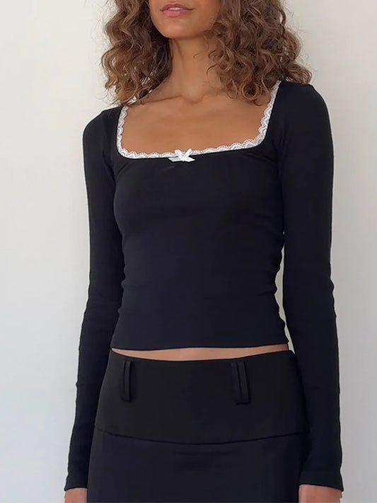 Autumn Bow Crop Top