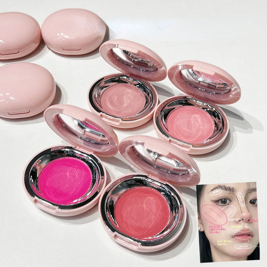 Pink Blusher Mud Palette Face Rouge