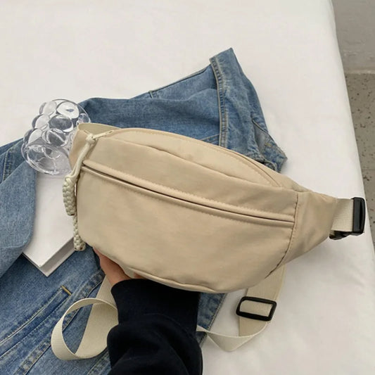 Canvas Leisure Portable Zipper Bag