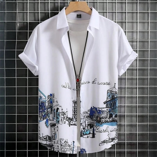 3d Patchwork Printing Hawaiian Shirts