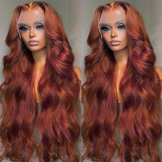 Reddish Brown 13x4 Lace Front Human Hair Wigs