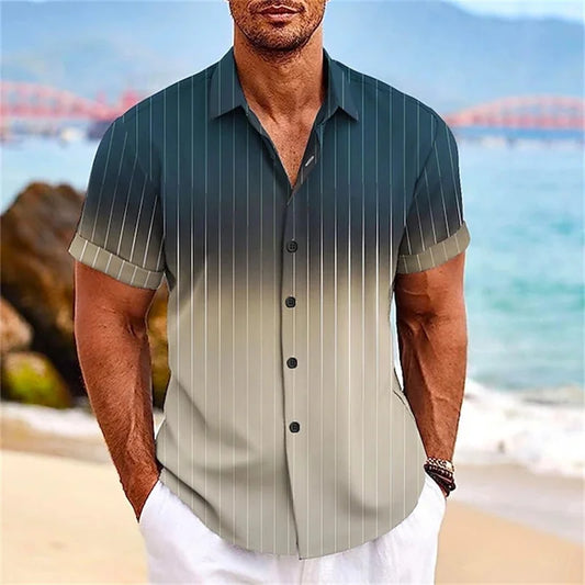 Gradient Striped Shirt